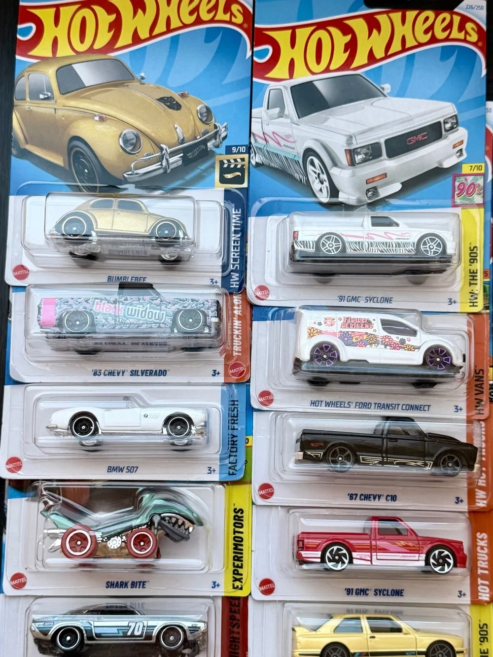 Bundle!! Buy one set, get the other for 5.00! Hot Wheels Assorted Bumblebee BMW